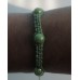 ARMBAND geknoopt GROEN met GROENE 3D kralen 